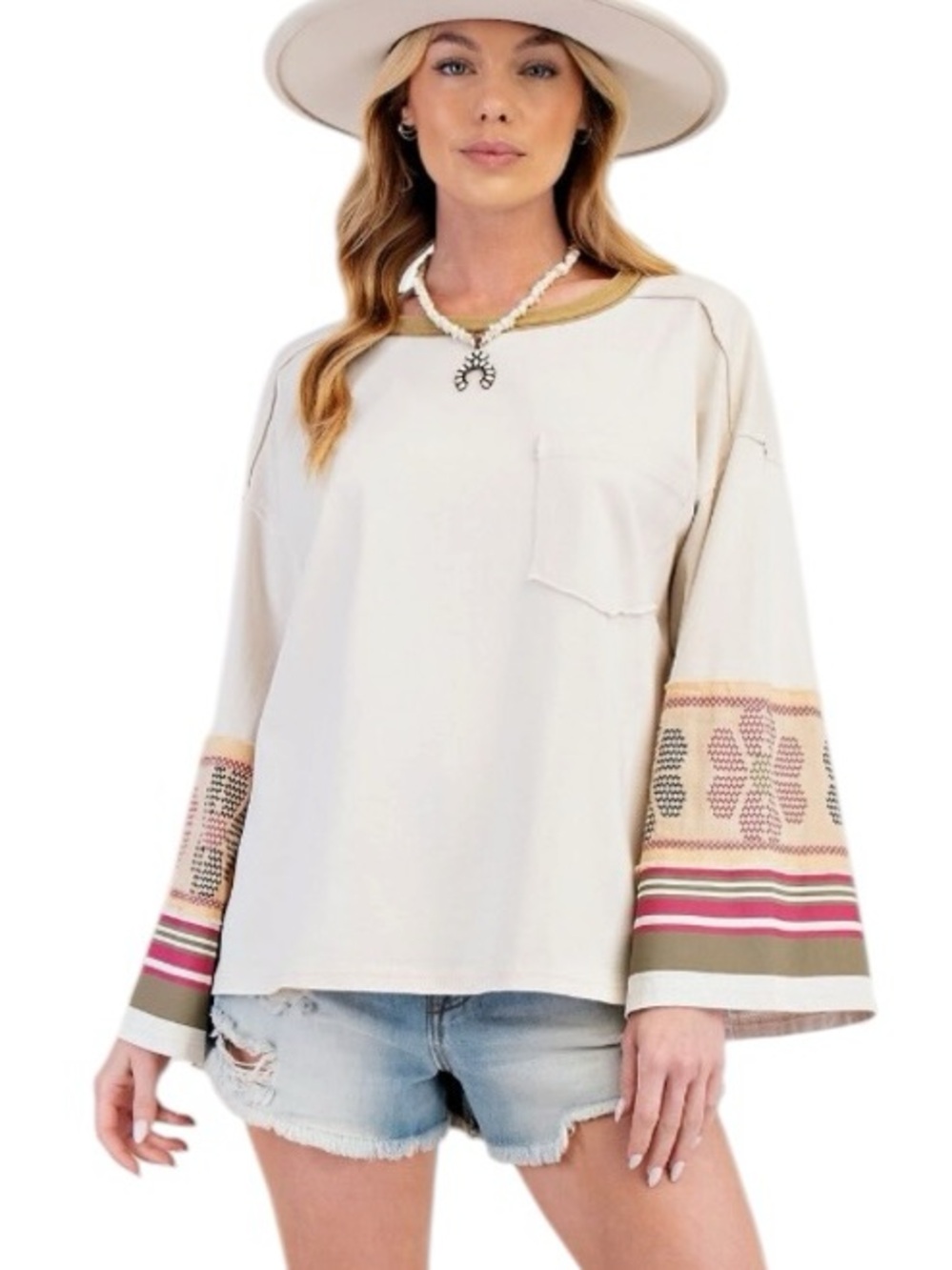 0210:  EASEL NWT TOP ECRU (H28)